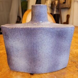 Vintage Tokyo Japan Purple Ceramic IKEBANA Vase